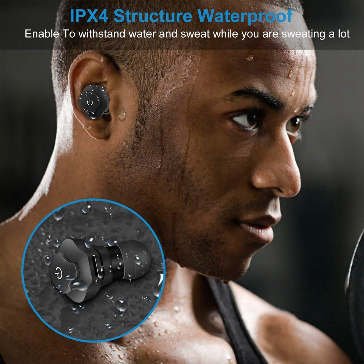 True Wireless Earbuds CSR v4.2 In-Ear Stereo Headsets In-Ear Headphones - Tophatter Daily Deals