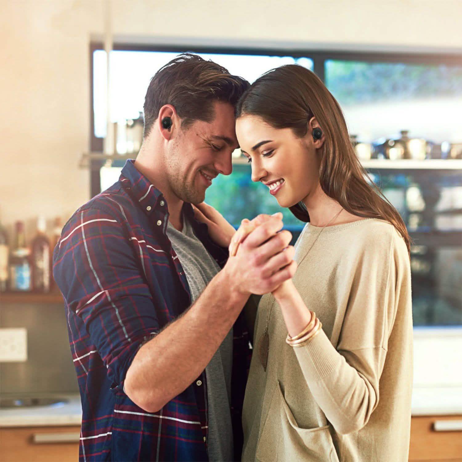 True Wireless Earbuds CSR v4.2 In-Ear Stereo Headsets Headphones - Tophatter Daily Deals