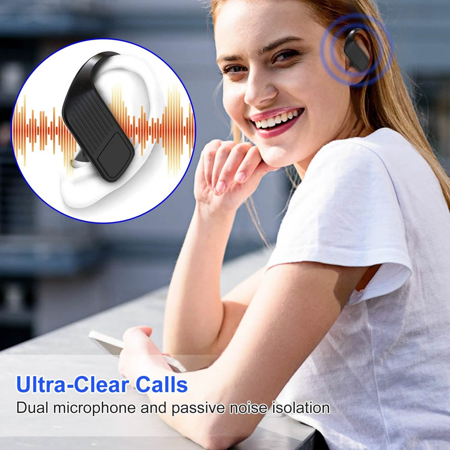 True Wireless Earbuds v5.0 TWS Stereo Earphones Headset Headphones - Tophatter Daily Deals