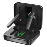 True Wireless Stereo V5.1 Earbuds Touch Control Black Headphones - Tophatter Daily Deals