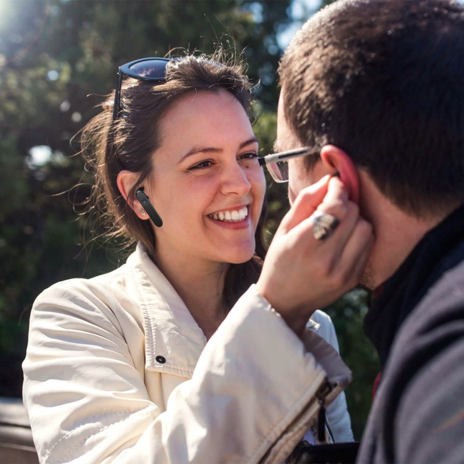 True Wireless Stereo V5.1 Earbuds Touch Control Headphones - Tophatter Daily Deals