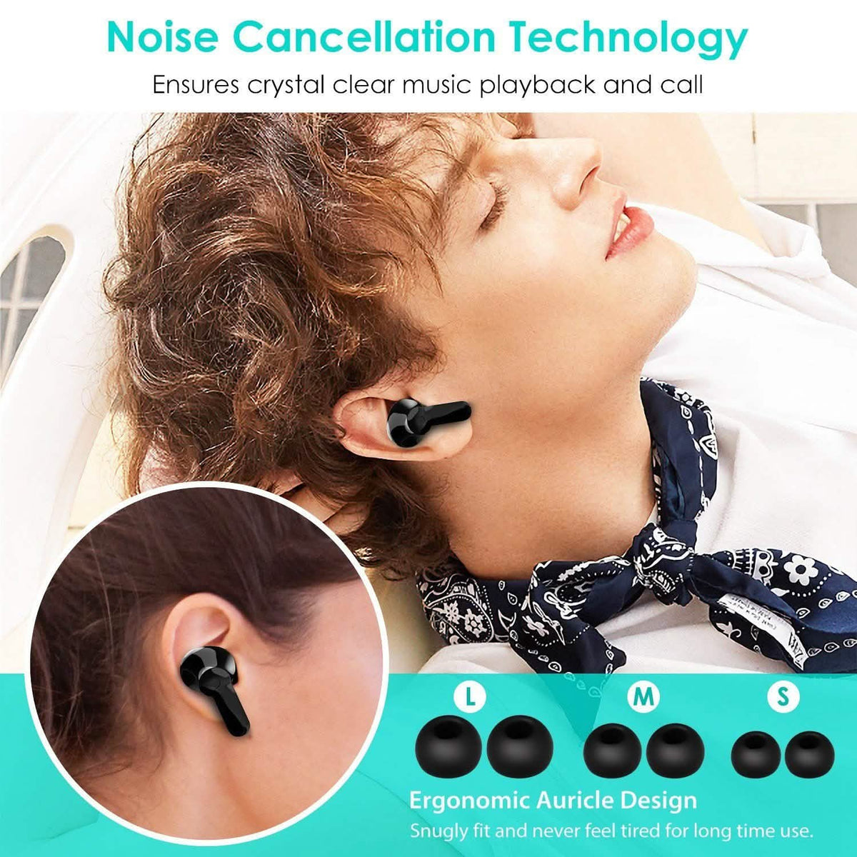 True Wireless V5.0 Earbuds IPX 5 Water Resistant Headphones - Tophatter Daily Deals