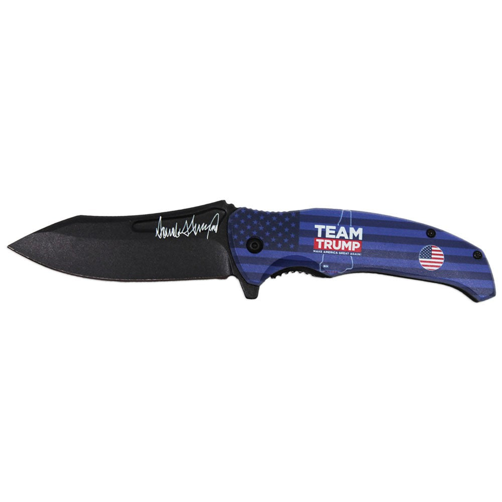 TRUMP 2024 TEAM TRUMP Assisted Opening Knife - Tophatter Daily Deals