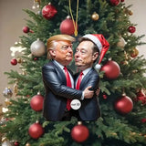 Trump & Musk Photo Acrylic Ornament Versatile Hanging Decor Seasonal Decor - Tophatter Daily Deals