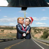 Trump & Musk Photo Acrylic Ornament Versatile Hanging Decor Seasonal Decor - Tophatter Daily Deals