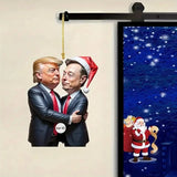 Trump & Musk Photo Acrylic Ornament Versatile Hanging Decor Seasonal Decor - Tophatter Daily Deals