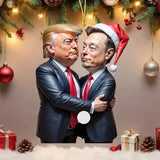 Trump & Musk Photo Acrylic Ornament Versatile Hanging Decor Seasonal Decor - Tophatter Daily Deals