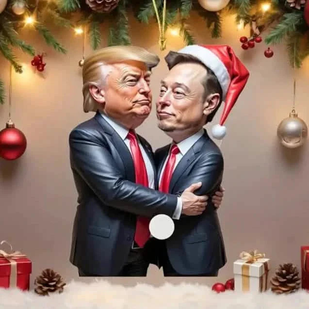 Trump & Musk Photo Acrylic Ornament Versatile Hanging Decor Seasonal Decor - Tophatter Daily Deals