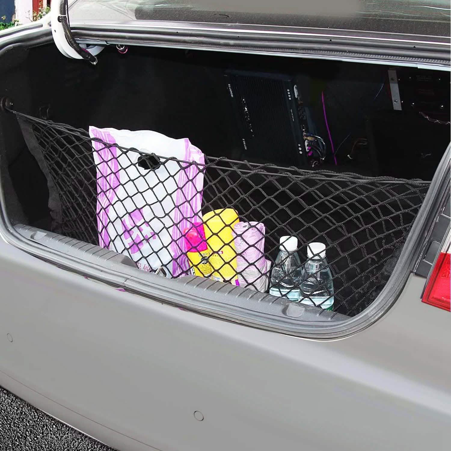 Trunk Cargo Net Stretchable Universal Automotive - Tophatter Daily Deals