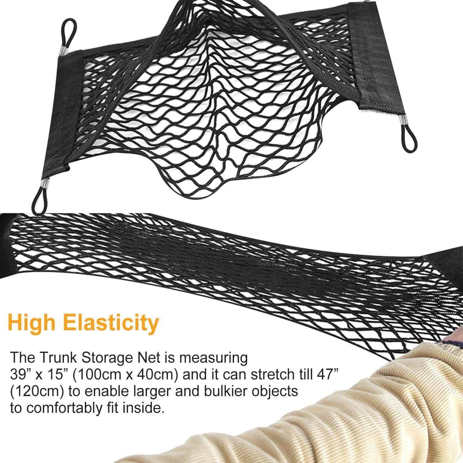 Trunk Cargo Net Stretchable Universal Automotive - Tophatter Daily Deals