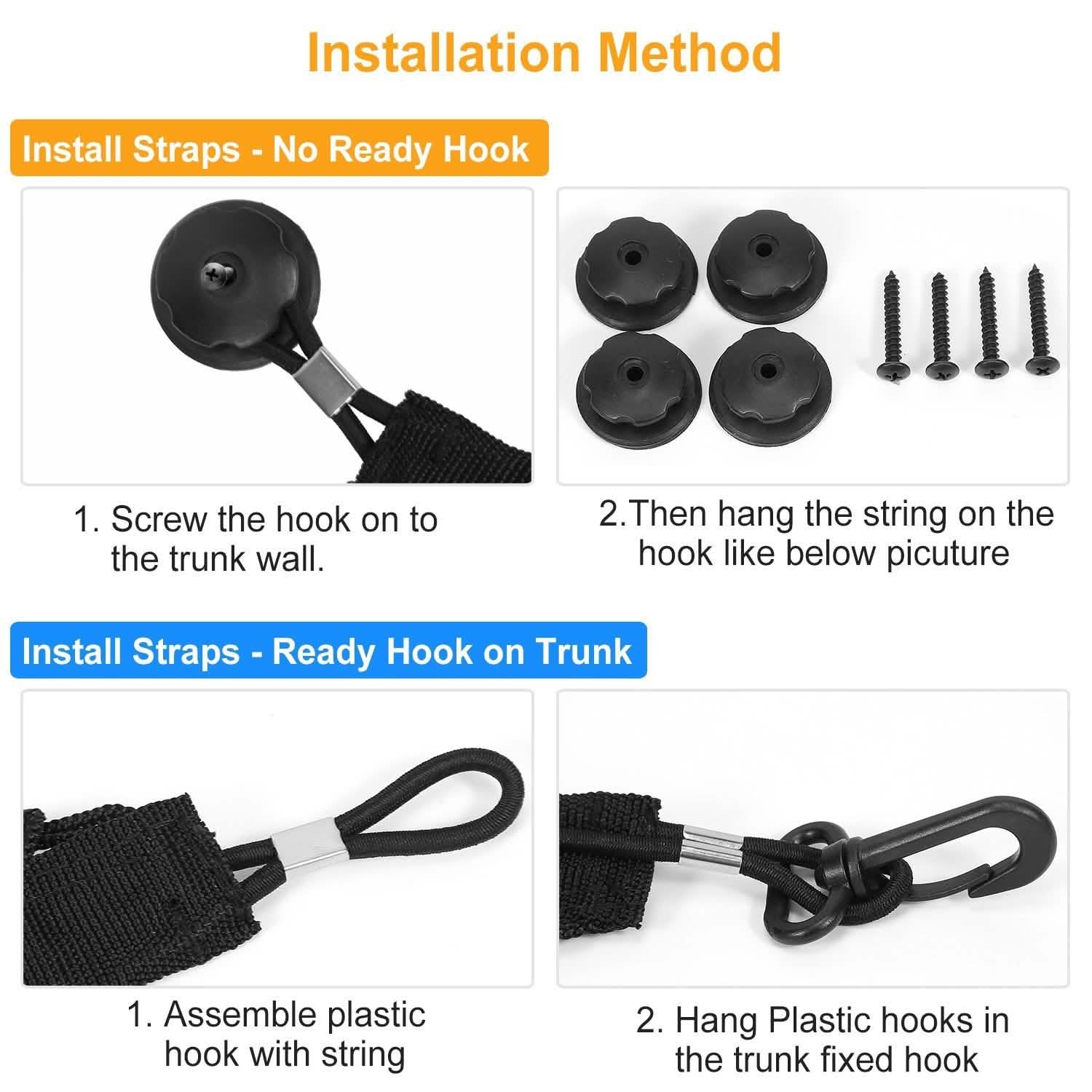 Trunk Cargo Net Stretchable Universal Automotive - Tophatter Daily Deals