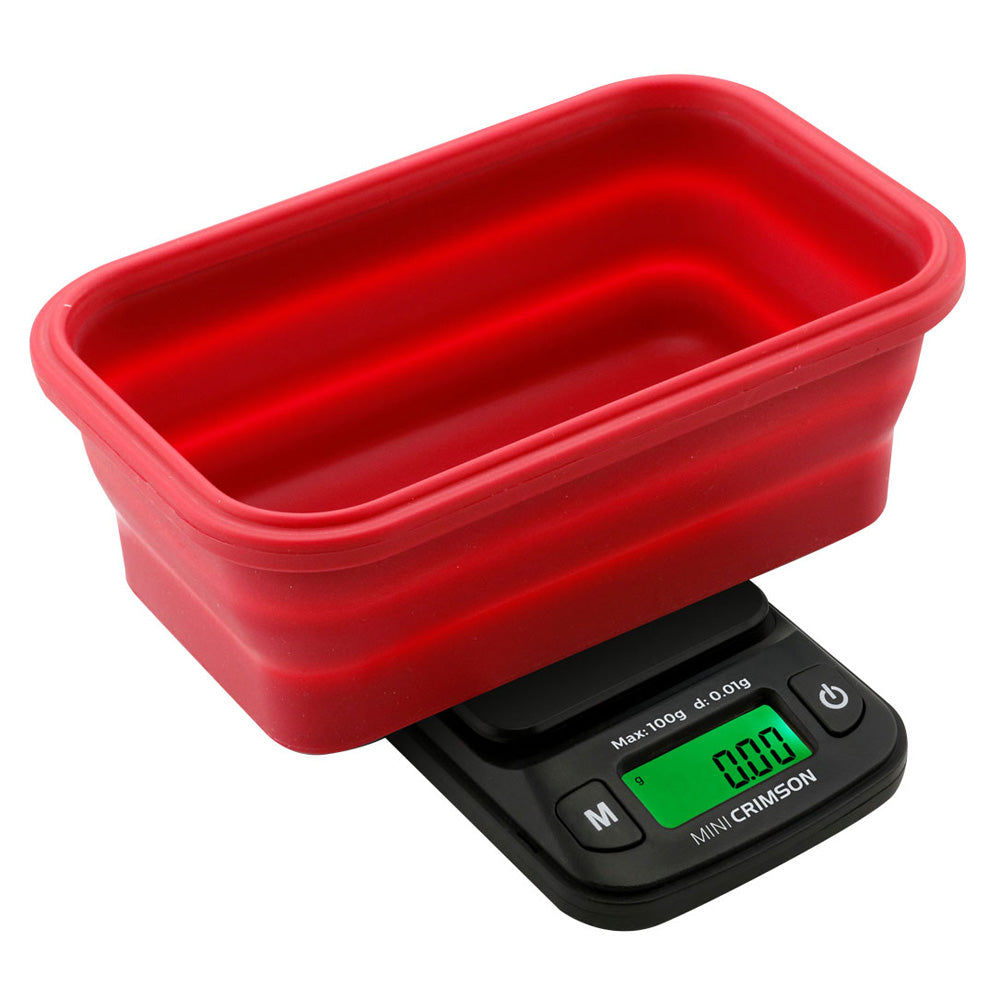 Truweigh Mini Crimson Collapsible Bowl Scale Truweigh Red Scales - Tophatter Daily Deals