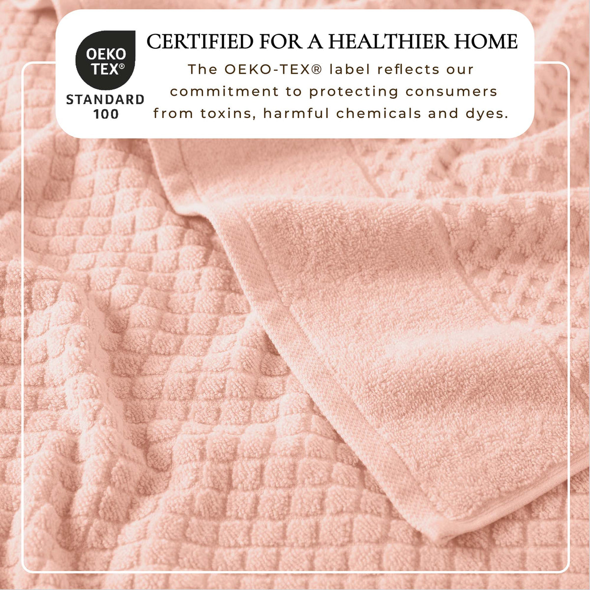Cotton Diamond Waffle Weave Bath Towel Set - Grayson Collection Bath - Tophatter Daily Deals