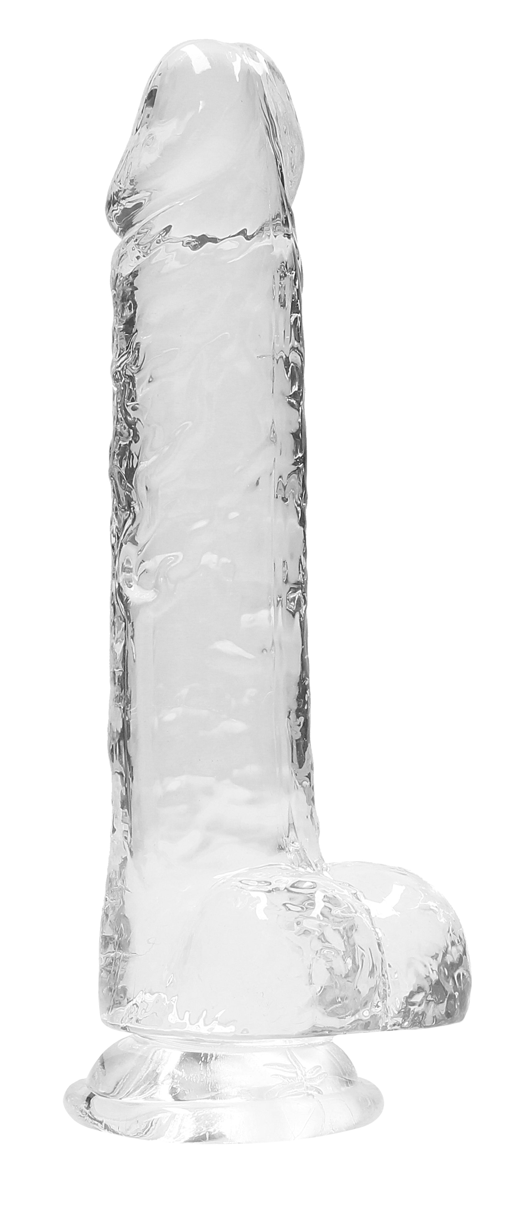 REALROCK Crystal Clear 8 Inch Realistic Dildo with Balls – Body-Safe Dildo > Dildos > Realistic Dildos - Tophatter Daily Deals