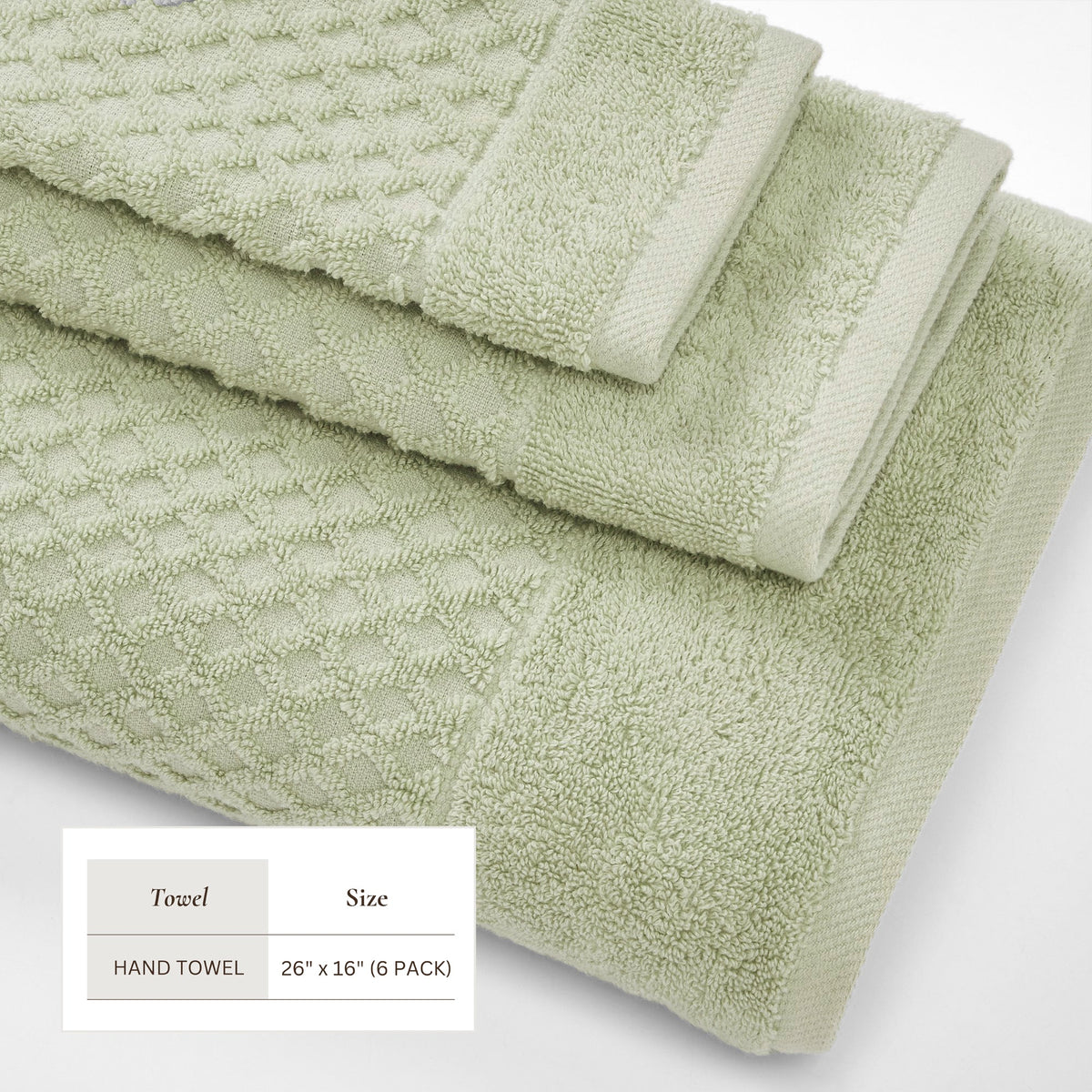 Cotton Diamond Waffle Weave Bath Towel Set - Grayson Collection Bath - Tophatter Daily Deals