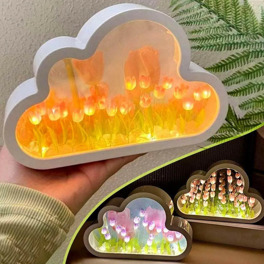 Tulip Mirror Night Lamp "Luminella" Lamps - Tophatter Daily Deals