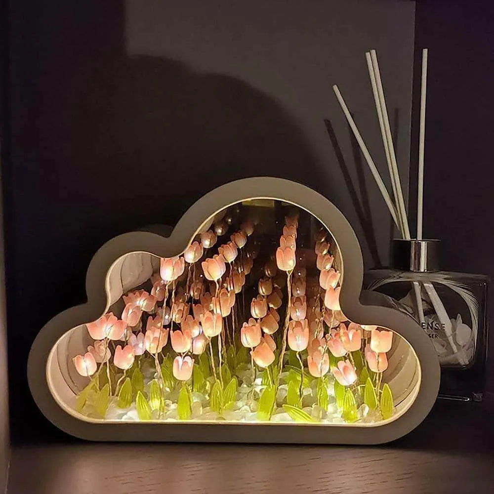Tulip Mirror Night Lamp "Luminella" Luminella Lamps - Tophatter Daily Deals