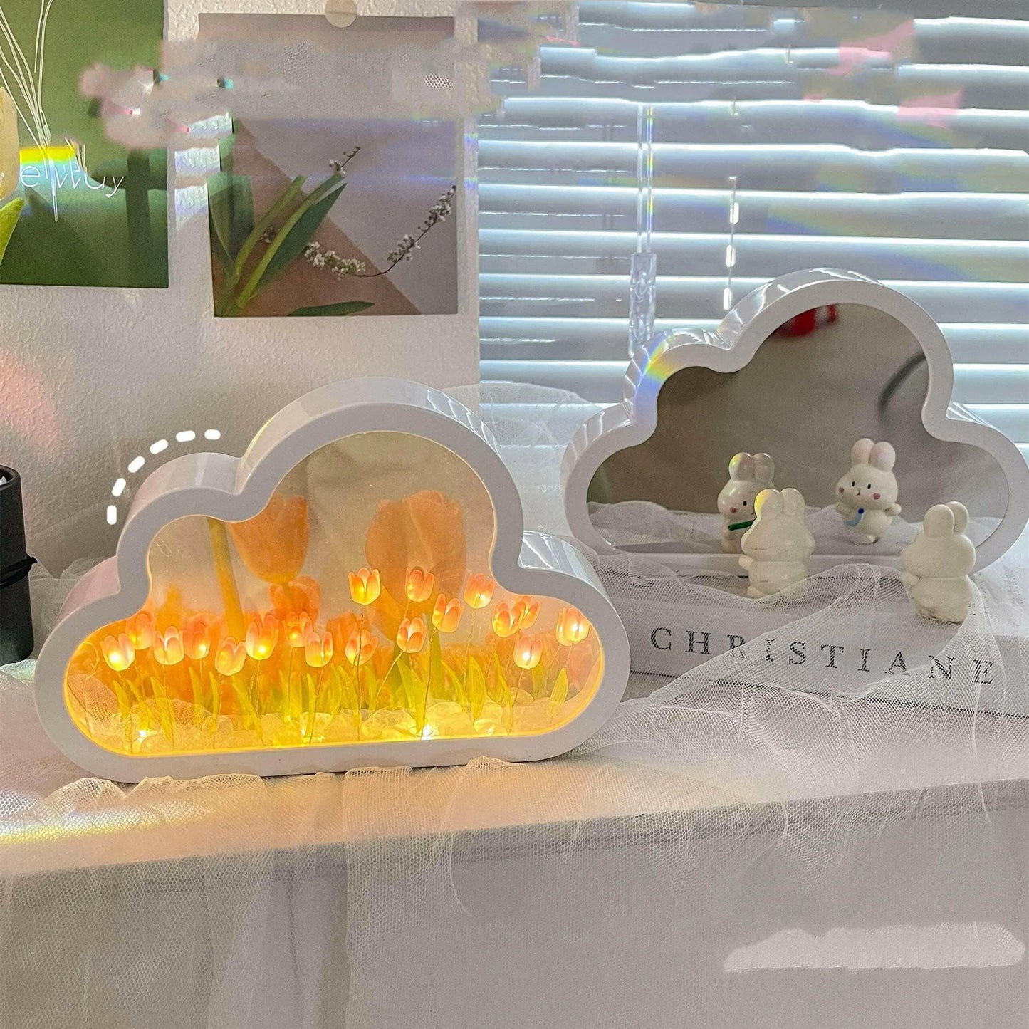 Tulip Mirror Night Lamp "Luminella" Lamps - Tophatter Daily Deals