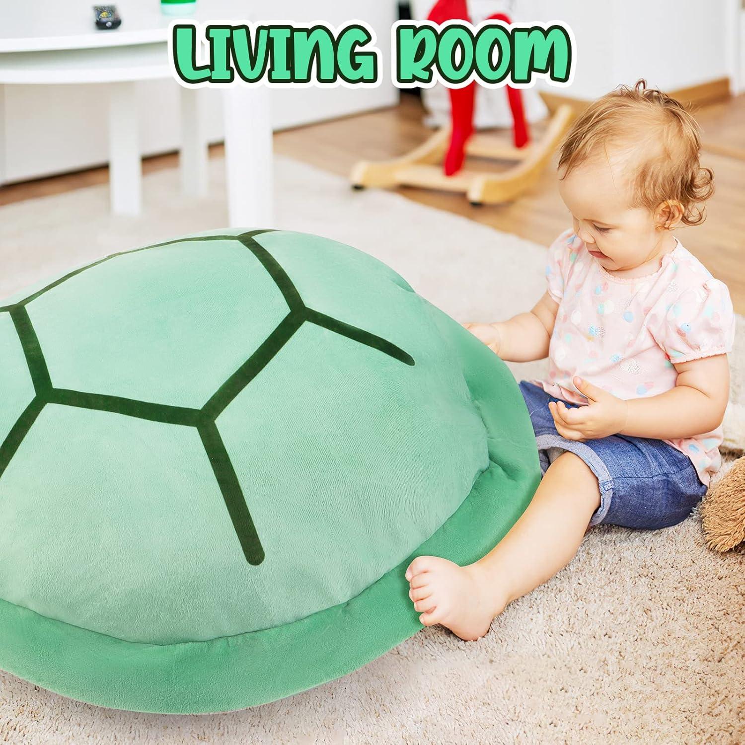 Wearable Turtle Shell Pillow - 100/130CM Wearable Turtle Shell stuffed Animal Toy Plush Pillow Kid Best Gift Sports Toys - Tophatter Daily Deals