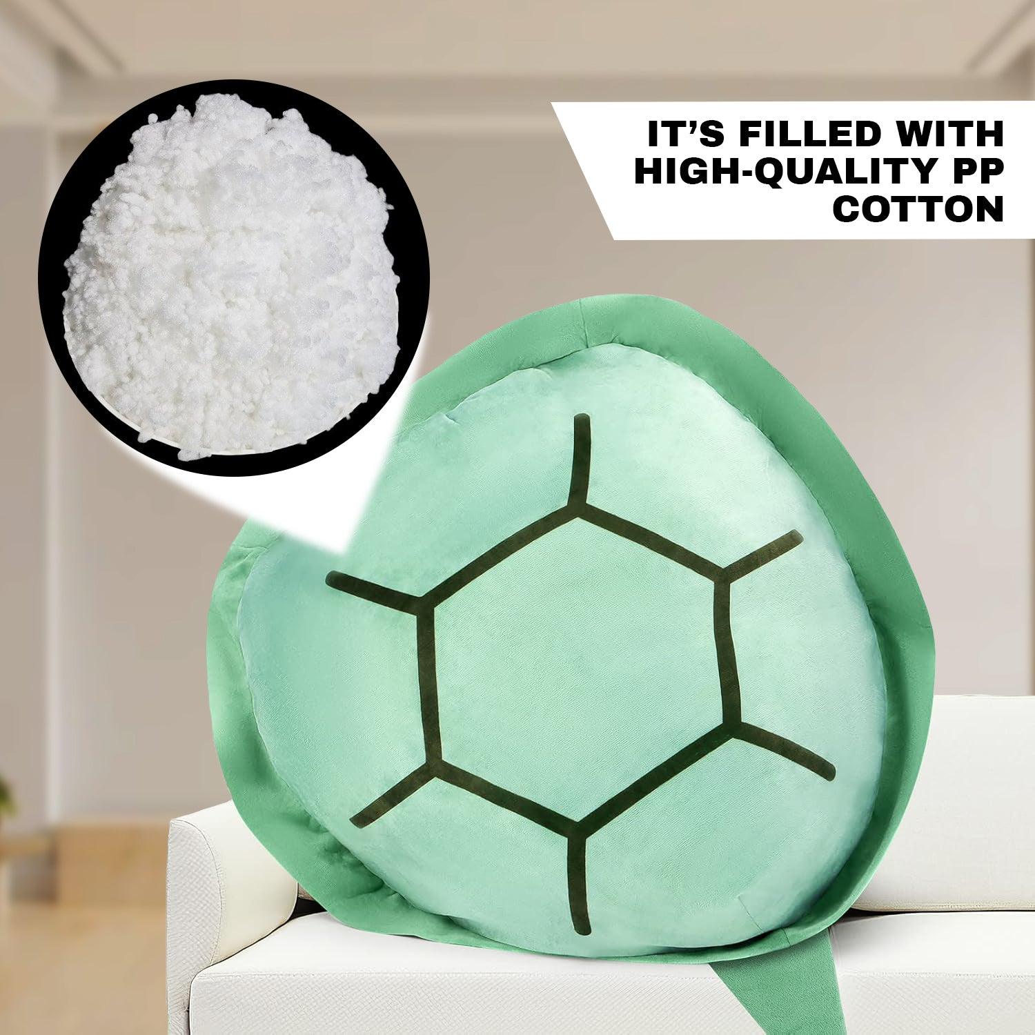 Wearable Turtle Shell Pillow - 100/130CM Wearable Turtle Shell stuffed Animal Toy Plush Pillow Kid Best Gift Sports Toys - Tophatter Daily Deals