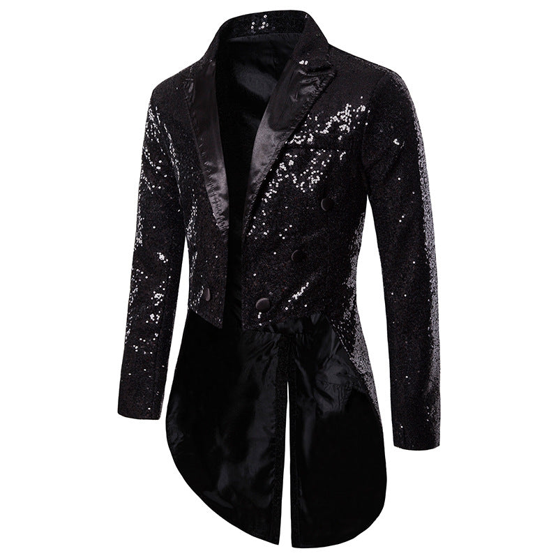 Men Court Tuxedo Suit Coats Party Long Jacket Men Blazer - Tophatter Daily Deals