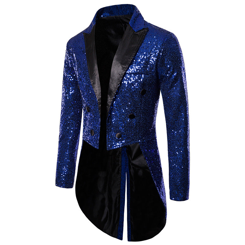 Men Court Tuxedo Suit Coats Party Long Jacket Men Blazer - Tophatter Daily Deals