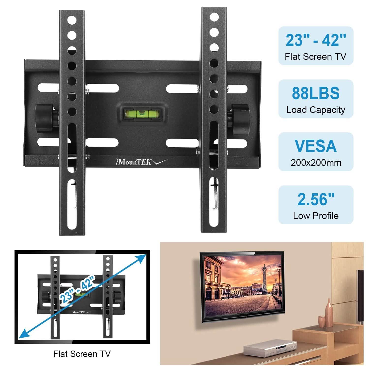 TV Wall Mount Bracket Tilt for 23"-42" LED/LCD/PLASMA Flat TV TV & Video - Tophatter Daily Deals