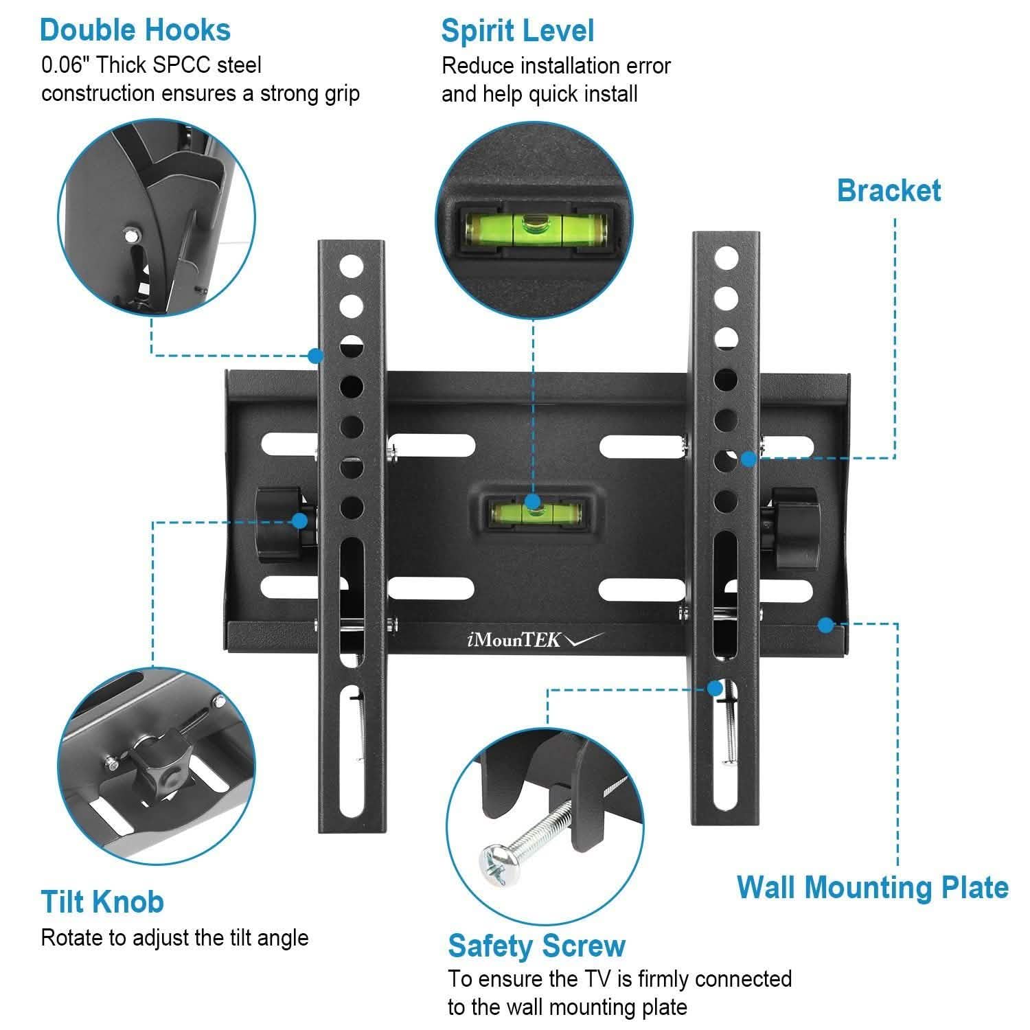 TV Wall Mount Bracket Tilt for 23"-42" LED/LCD/PLASMA Flat TV TV & Video - Tophatter Daily Deals