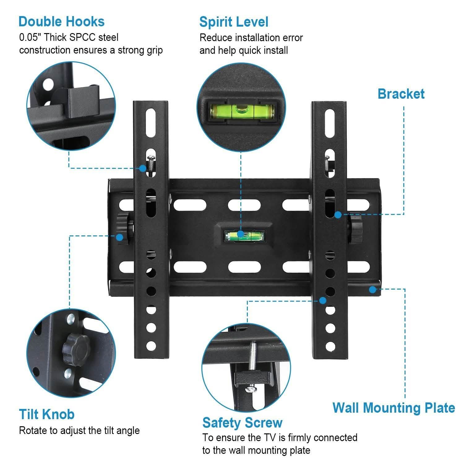 TV Wall Mount Bracket TV & Video - Tophatter Daily Deals