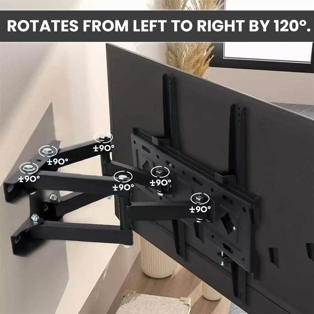 Wall Mount TV Bracket - Dual Arm Wall Stand for 26"-70" TVs Up to 50kg Weight Apparel & Accessories - Tophatter Daily Deals