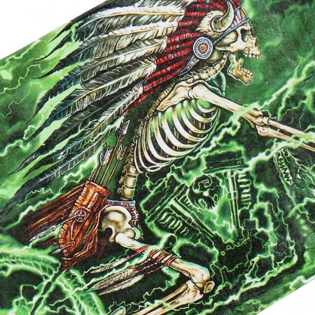 Hot Leathers Skeleton Cycle Green Headdress Beach Towel Towel - Tophatter Daily Deals