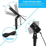 Twin Solar Spotlight Outdoor Light Outdoor Lighting - Tophatter Daily Deals