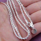 Twist Rope Chain Necklace Women's Jewelry Accessory Necklaces - Tophatter Daily Deals