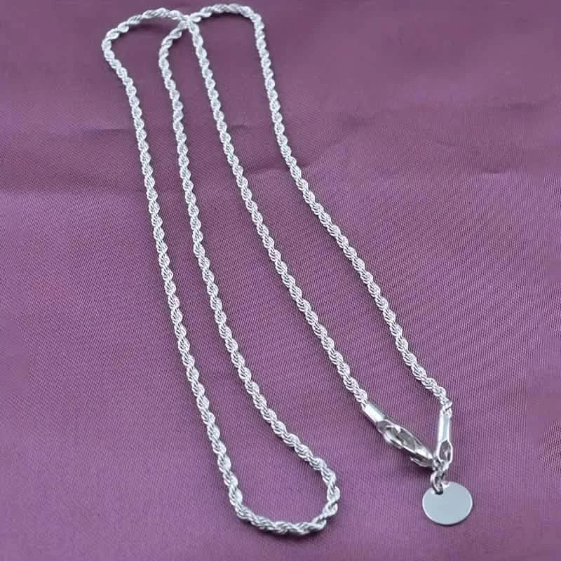 Twist Rope Chain Necklace Women's Jewelry Accessory Necklaces - Tophatter Daily Deals