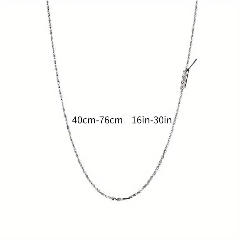 Twist Rope Chain Necklace Women's Jewelry Accessory Necklaces - Tophatter Daily Deals