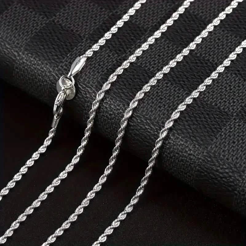 Twist Rope Chain Necklace Women's Jewelry Accessory Necklaces - Tophatter Daily Deals