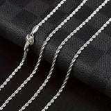 Twist Rope Chain Necklace Women's Jewelry Accessory Necklaces - Tophatter Daily Deals