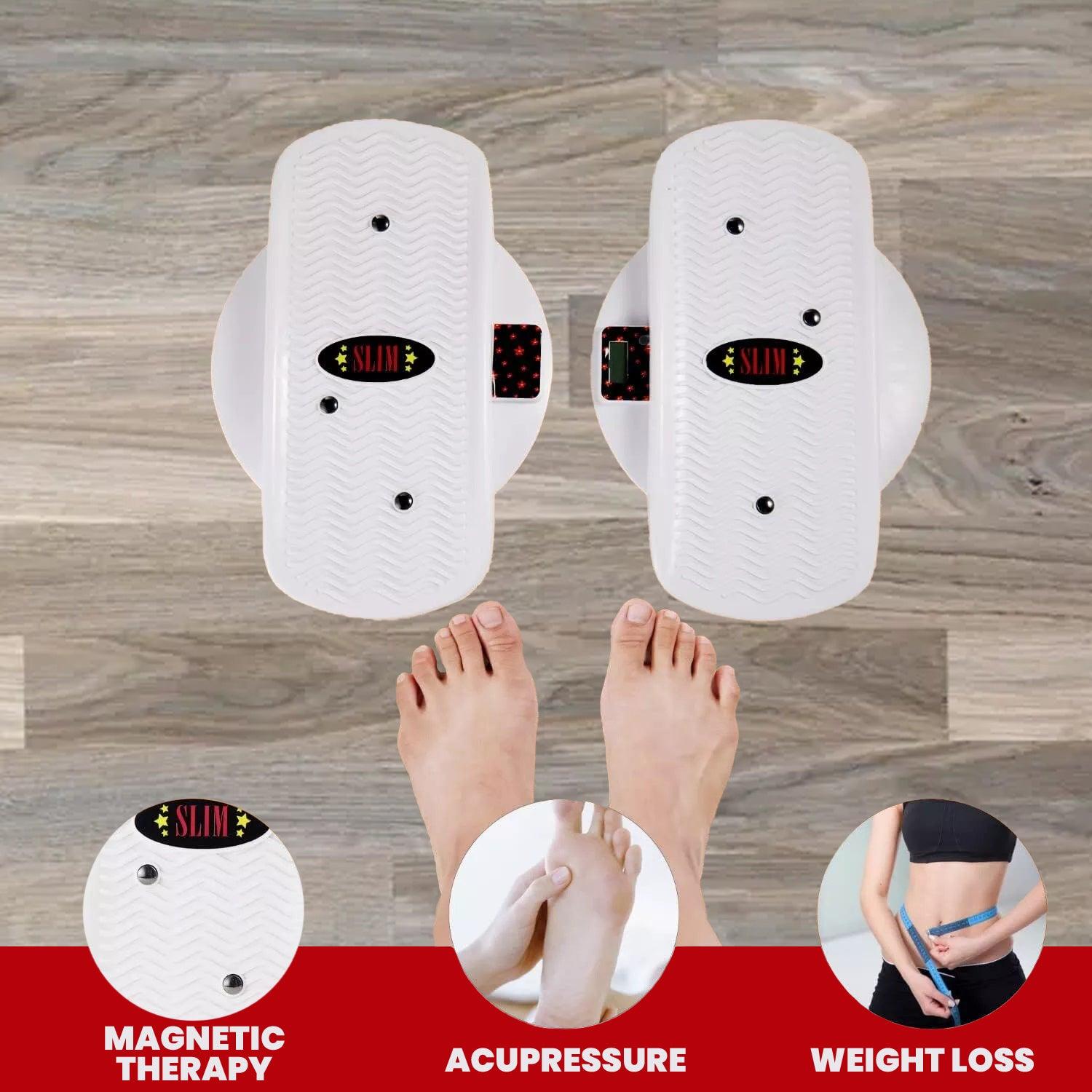 Twist Exercise Disc - 2x Twisting Waist Disc Split Twist Board With Counter Foot Massage Balance Yoga Exercise & Fitness - Tophatter Daily Deals