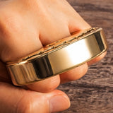 Full Brass Pumpkin Face Two Finger Brass Knuckles Brass Knuckles - Tophatter Daily Deals
