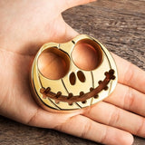 Full Brass Pumpkin Face Two Finger Brass Knuckles Brass Knuckles - Tophatter Daily Deals