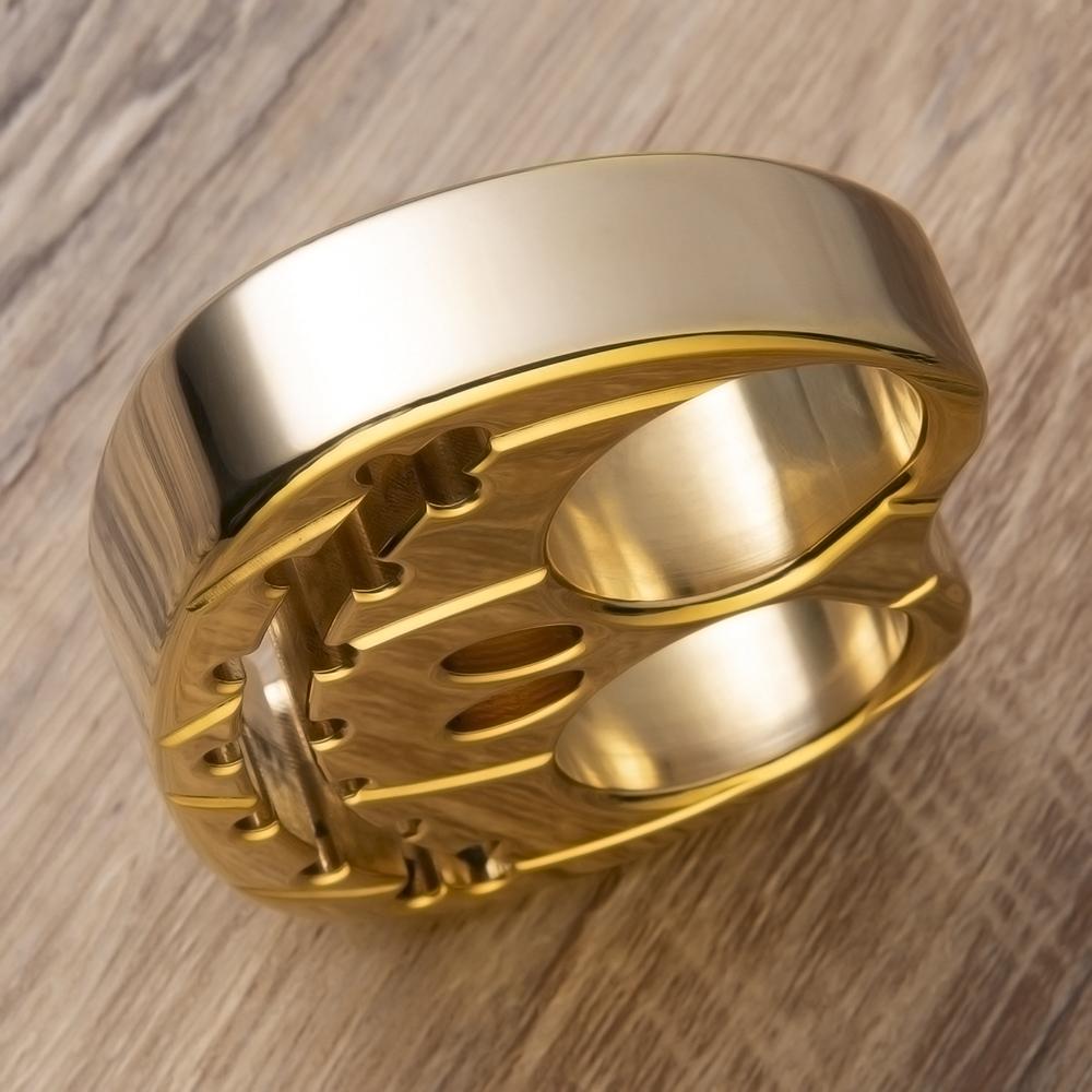 Full Brass Pumpkin Face Two Finger Brass Knuckles Brass Knuckles - Tophatter Daily Deals