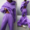 Two-Piece Hooded Tracksuit "Chicmatchy™" Purple Outfit Sets - Tophatter Daily Deals