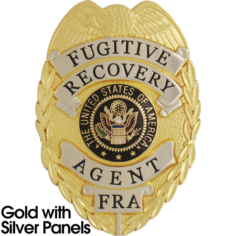 435 Fugitive Recovery Agent Badge - Tophatter's Weapons'N'Deals Professional Quality Stock Badges - Tophatter Daily Deals