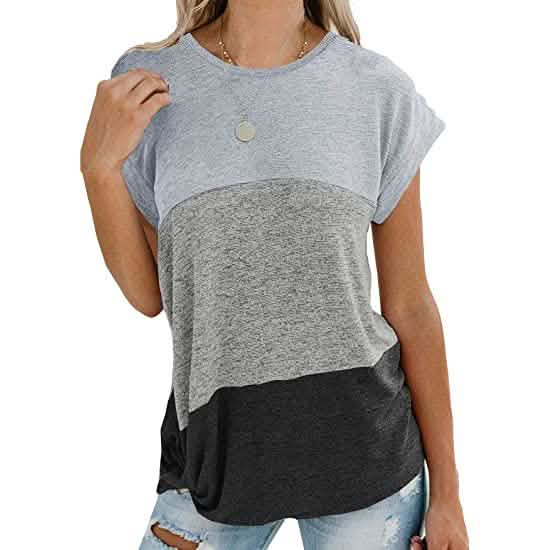 Women's Long Sleeve Tops Side Twist Knotted T Shirts White Black Women's Tops - Tophatter Daily Deals