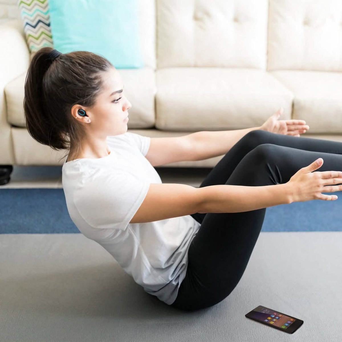 TWS Wireless 5.0 Earbuds Headphones - Tophatter Daily Deals