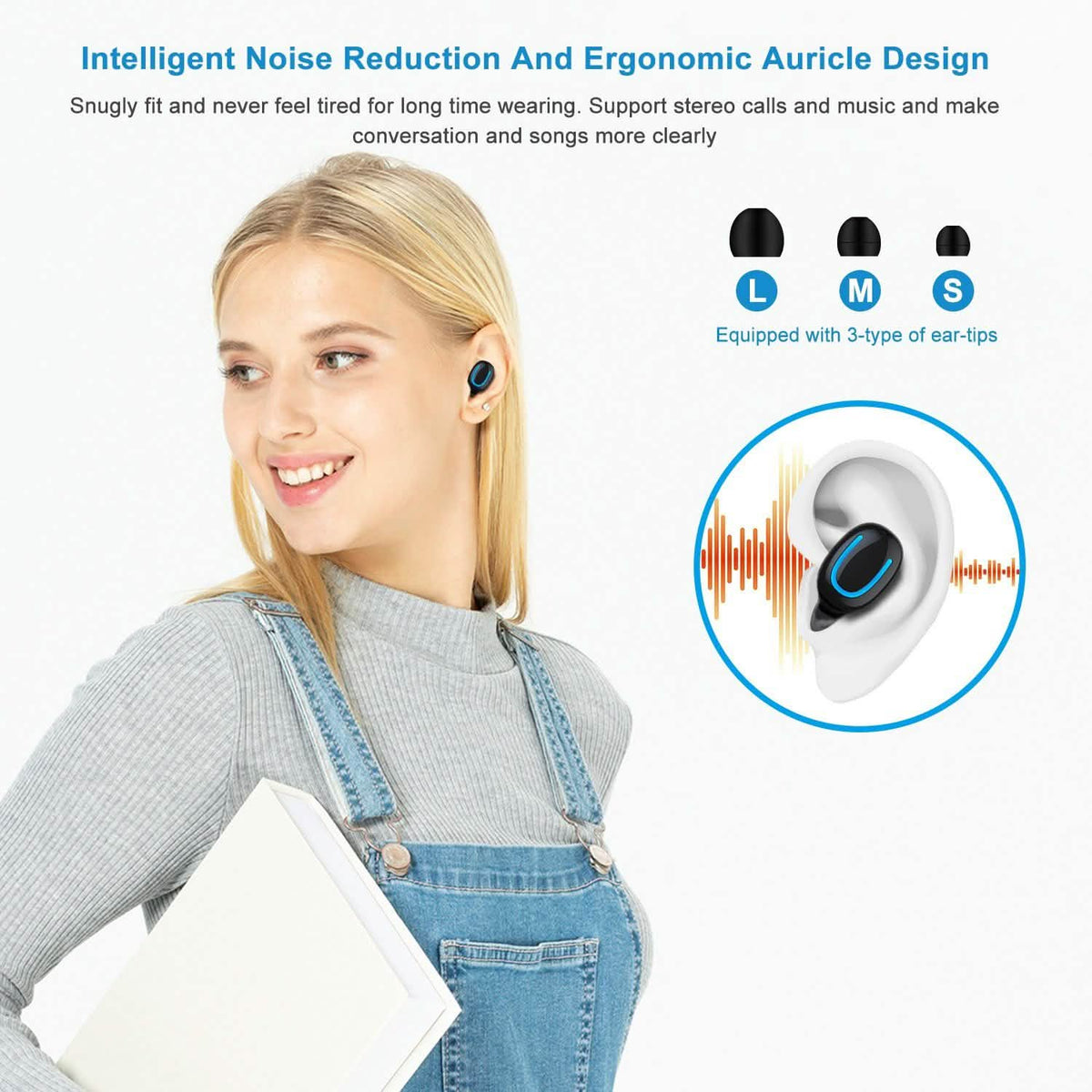 TWS Wireless 5.0 Earbuds Headphones - Tophatter Daily Deals