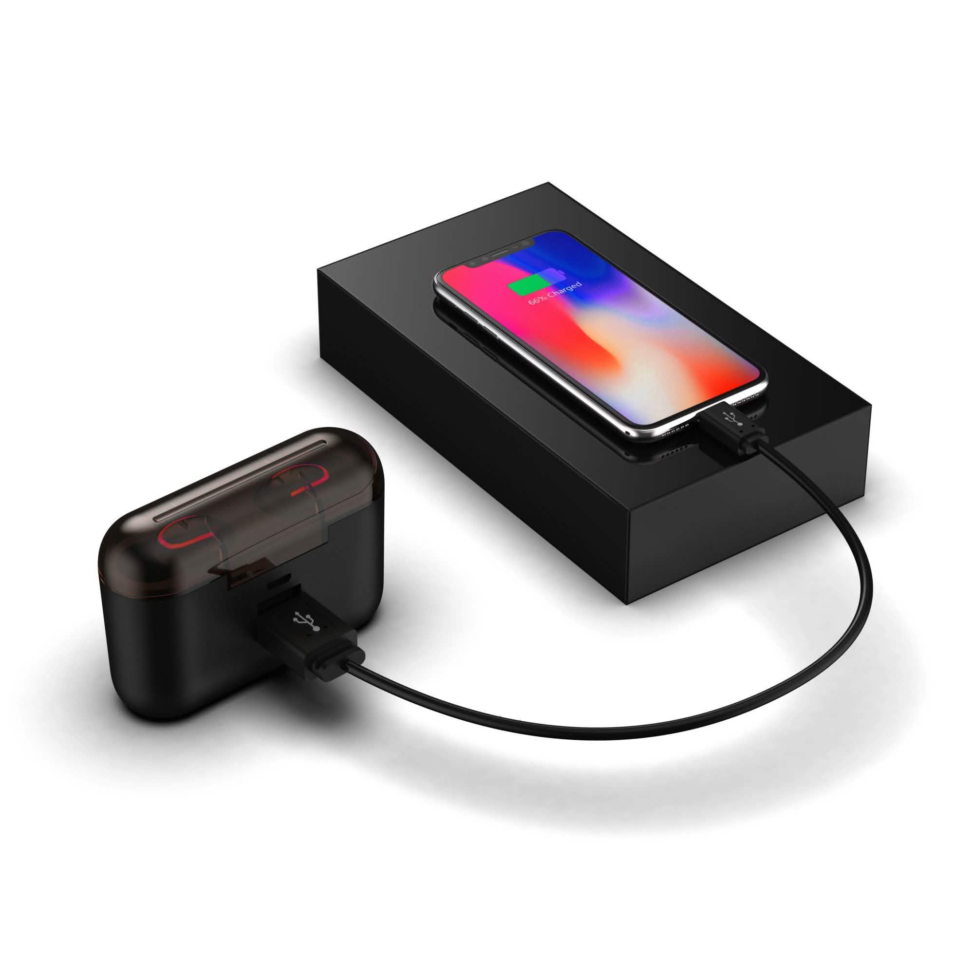 TWS Wireless 5.0 Earbuds Headphones - Tophatter Daily Deals