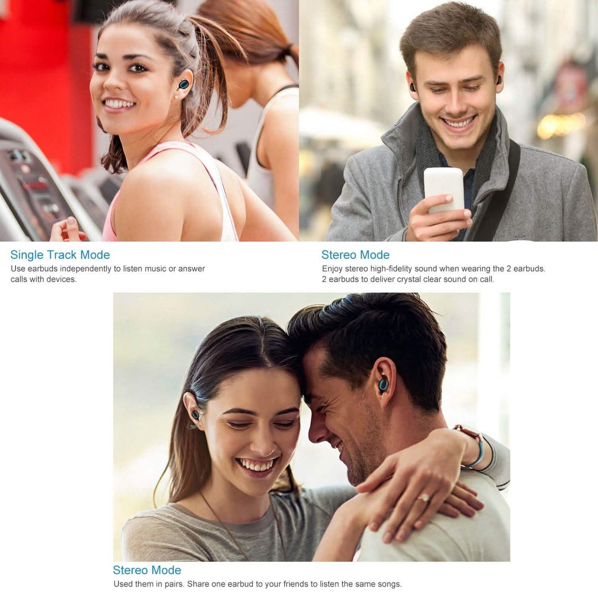 TWS Wireless 5.0 Earbuds Headphones - Tophatter Daily Deals