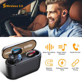TWS Wireless 5.0 Earbuds Headphones - Tophatter Daily Deals