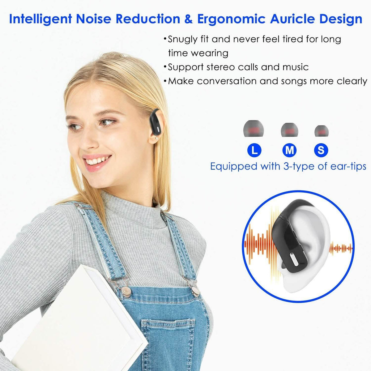 TWS Wireless 5.0 Earbuds In-Ear Stereo Headset Headphones - Tophatter Daily Deals